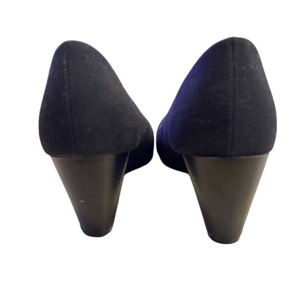 Seychelles Gertrude Women's Black Wedge Heels Size 7 Slip-On - Picture 7 of 11